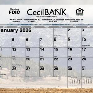 Mini Tear-Off Sheet Calendar - Majestic Outdoors 1 Mini Tear-Off Sheet Calendar - Majestic Outdoors 1