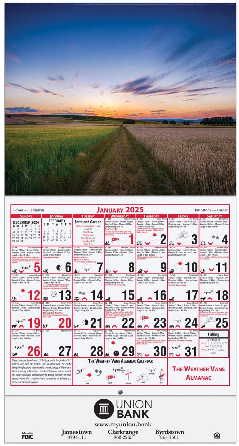 Weather Vane Almanac Farmland Calendar 1 Weather Vane Almanac Farmland Calendar 1