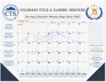 Blue & Gold Calendar Desk Pad w/2 Color Imprint (21 ¾"x 17") 1 Blue & Gold Calendar Desk Pad w/2 Color Imprint (21 ¾"x 17") 1