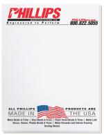 Premium Full Color Scratch Pads w/25 Sheets (4"x 5") - White Premium Full Color Scratch Pads w/25 Sheets (4"x 5") - White