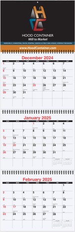 Large 3 Months at a Glance Calendar (10 ¾"x 33 ¾") 1 Large 3 Months at a Glance Calendar (10 ¾"x 33 ¾") 1