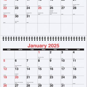 Large 3 Months at a Glance Calendar (10 ¾"x 33 ¾") 1 Large 3 Months at a Glance Calendar (10 ¾"x 33 ¾") 1
