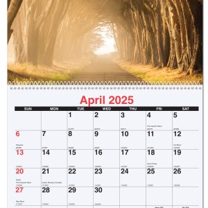 Serene Sunsets Monthly Wall Calendar w/Coil Binding (10 5/8"x 18 ¼") 1 Serene Sunsets Monthly Wall Calendar w/Coil Binding (10 5/8"x 18 ¼") 1