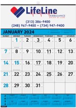 Blue Contractor Calendar w/2 Color Imprint (18"x 25") 1 Blue Contractor Calendar w/2 Color Imprint (18"x 25") 1