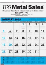 Blue Contractor Calendar w/1 Color Imprint (18"x 25") 1 Blue Contractor Calendar w/1 Color Imprint (18"x 25") 1