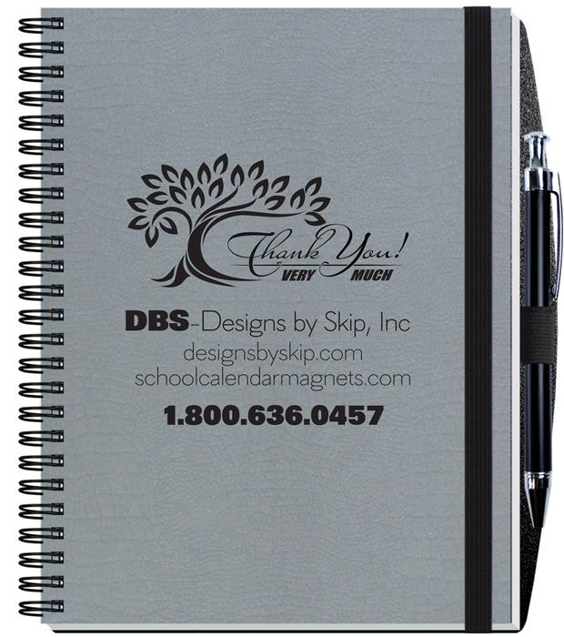Embossed Alligator Textured Journal w/50 Sheets & Pen (6 ½"x 8 ½") 1