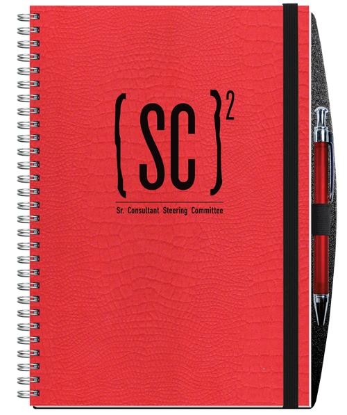 Embossed Alligator Textured Journal w/50 Sheets & Pen (7"x 10") 1