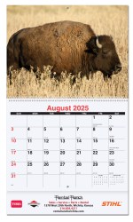 Wildlife Monthly Wall Calendar w/Coil Binding (10 5/8"x 18 ¼") 1 Wildlife Monthly Wall Calendar w/Coil Binding (10 5/8"x 18 ¼") 1