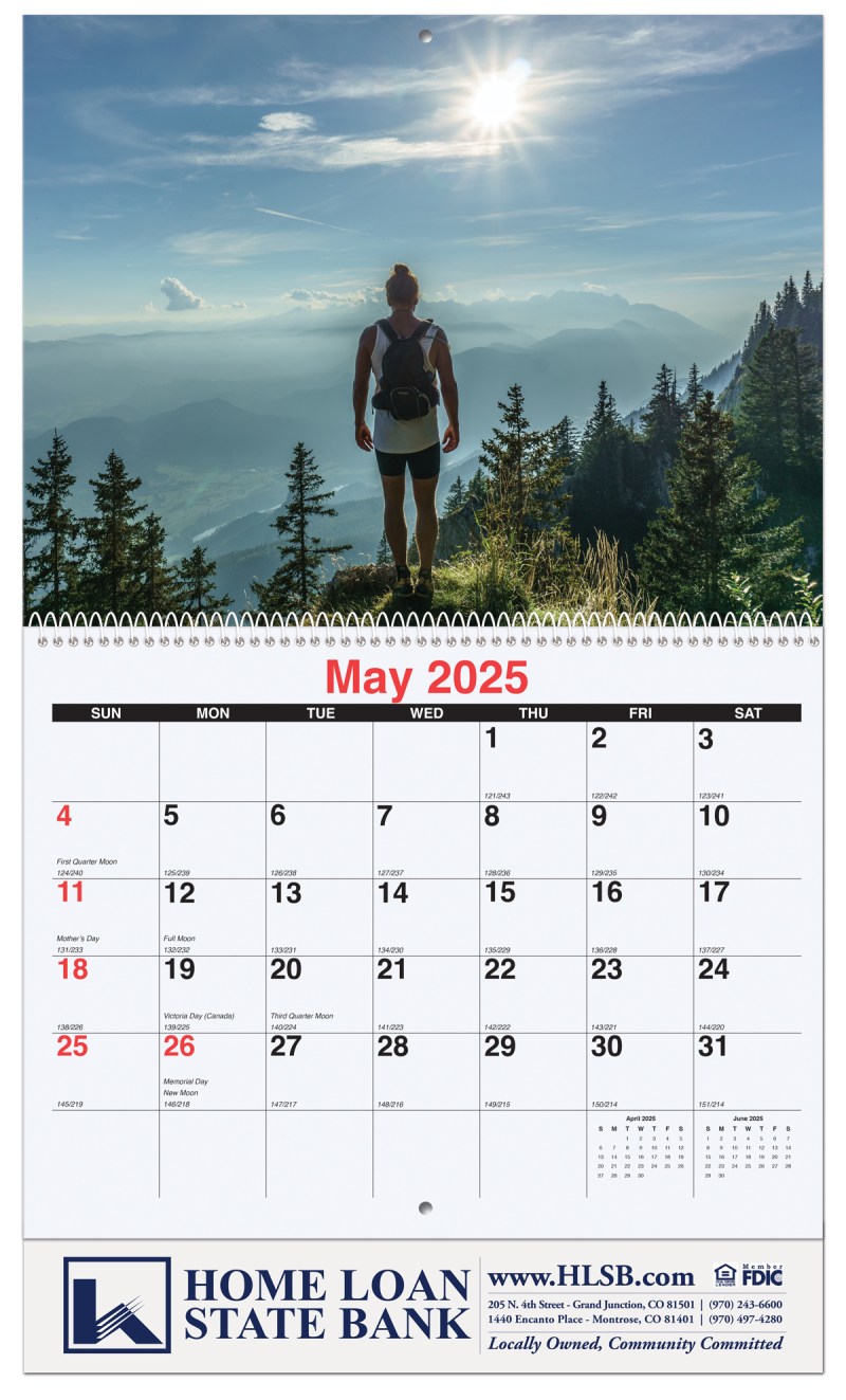 Active Lifestyle Monthly Wall Calendar w/Coil Binding (10 5/8"x 18 ¼") 1 Active Lifestyle Monthly Wall Calendar w/Coil Binding (10 5/8"x 18 ¼") 1
