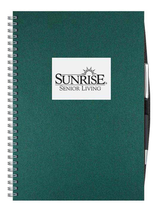 Shadowbox Paperboard Journal w/50 Sheets & Pen (8 ½"x 11") 1