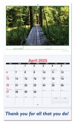 Motivations Monthly Wall Calendar w/Staple Binding (10 5/8"x 18 ¼") 1 Motivations Monthly Wall Calendar w/Staple Binding (10 5/8"x 18 ¼") 1