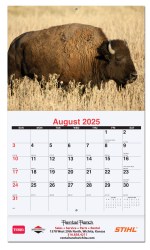 Wildlife Monthly Wall Calendar w/Staple Binding (10 5/8"x 18 ¼") 1 Wildlife Monthly Wall Calendar w/Staple Binding (10 5/8"x 18 ¼") 1