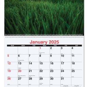 Agriculture Monthly Wall Calendar w/Coil Binding (10 5/8"x18¼") 1 Agriculture Monthly Wall Calendar w/Coil Binding (10 5/8"x18¼") 1