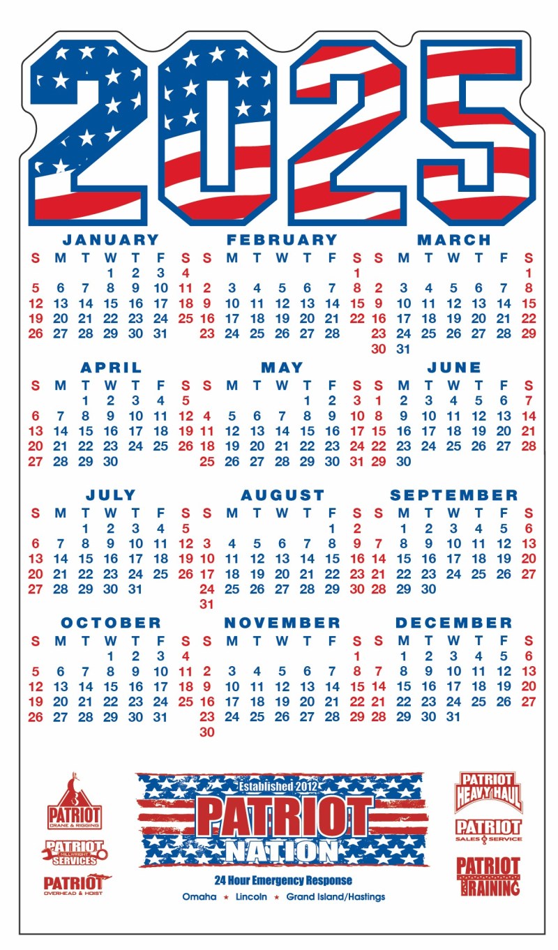 Flag Calendar Magnet (3.84"x 6.6") 1 Flag Calendar Magnet (3.84"x 6.6") 1