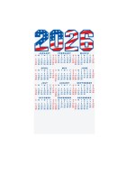 Flag Calendar Magnet (3.84"x 6.6") 2 Flag Calendar Magnet (3.84"x 6.6") 2