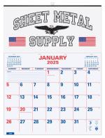 Red/Blue Large Memo Apron Calendar 1 Red/Blue Large Memo Apron Calendar 1