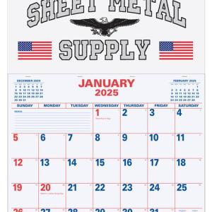 Red/Blue Large Memo Apron Calendar 1 Red/Blue Large Memo Apron Calendar 1