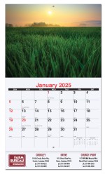 Agriculture Monthly Wall Calendar w/Staple Binding (10 5/8"x 18 ¼") 1 Agriculture Monthly Wall Calendar w/Staple Binding (10 5/8"x 18 ¼") 1