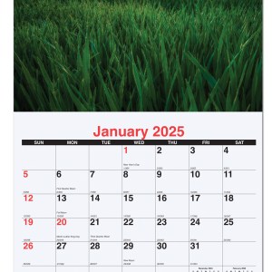 Agriculture Monthly Wall Calendar w/Staples (10 5/8"x18¼") 1 Agriculture Monthly Wall Calendar w/Staples (10 5/8"x18¼") 1
