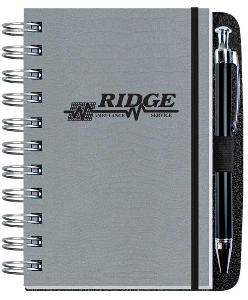 Embossed Alligator Textured Journal w/100 Sheets and Pen (4"x 6") 1