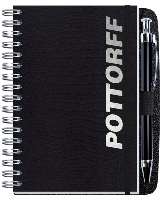 Embossed Alligator Textured Journal w/100 Sheets and Pen (4"x 6") 1