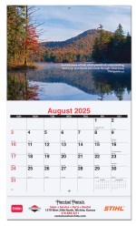 Bible Verses Monthly Wall Calendar w/Staple Binding (10 5/8"x 18 ¼") 1 Bible Verses Monthly Wall Calendar w/Staple Binding (10 5/8"x 18 ¼") 1