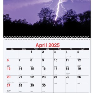 Majestic Outdoors Monthly Wall Calendar w/Coil Binding (10 5/8"x 18 ¼") 1 Majestic Outdoors Monthly Wall Calendar w/Coil Binding (10 5/8"x 18 ¼") 1