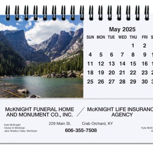 Peaceful Peaks Tent Desk Calendar (5 13/16"x 4 ½") 1 Peaceful Peaks Tent Desk Calendar (5 13/16"x 4 ½") 1