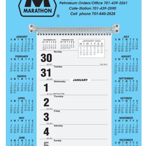 Weekly Wall Calendar w/Monday Start (9"x 12 ¼") 1 Weekly Wall Calendar w/Monday Start (9"x 12 ¼") 1