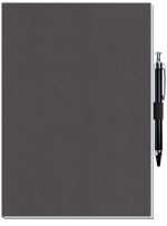Perfect Journal w/Metro or Metallic Covers & Pen Patch (7"x 10") - Metro Thunder Gray Perfect Journal w/Metro or Metallic Covers & Pen Patch (7"x 10") - Metro Thunder Gray