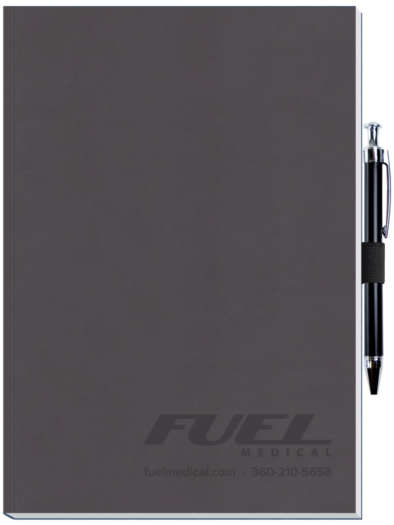 Perfect Journal w/Metro or Metallic Covers & Pen Patch (7"x 10") 1 Perfect Journal w/Metro or Metallic Covers & Pen Patch (7"x 10") 1