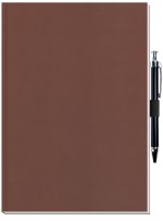 Perfect Journal w/Metro or Metallic Covers & Pen Patch (7"x 10") - Caramel Brown Perfect Journal w/Metro or Metallic Covers & Pen Patch (7"x 10") - Caramel Brown