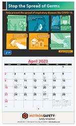 Stapled Safety Wall Calendar (10 5/8"x18¼") 1 Stapled Safety Wall Calendar (10 5/8"x18¼") 1