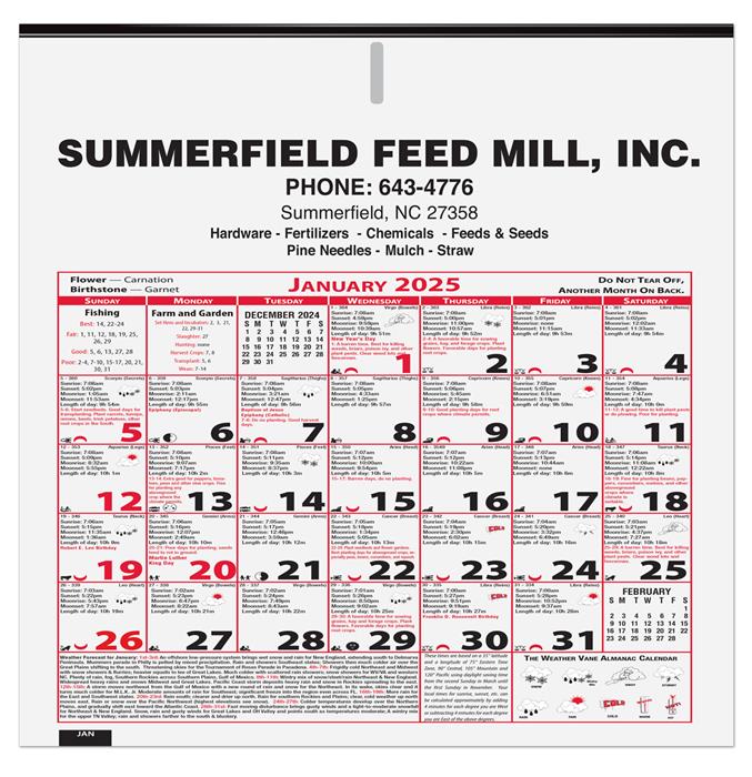 6 Sheet Almanac Calendar (11"x11 1/8") 1 6 Sheet Almanac Calendar (11"x11 1/8") 1