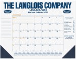 Blue & Gold Calendar Desk Pad w/1 Color Imprint (21 ¾"x 17") 1 Blue & Gold Calendar Desk Pad w/1 Color Imprint (21 ¾"x 17") 1