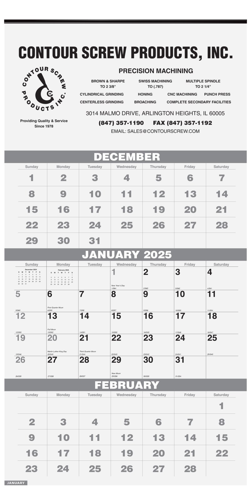 3 Months at a Glance Wall Calendar w/1 Color Imprint (12 ¼"x 25") 1 3 Months at a Glance Wall Calendar w/1 Color Imprint (12 ¼"x 25") 1