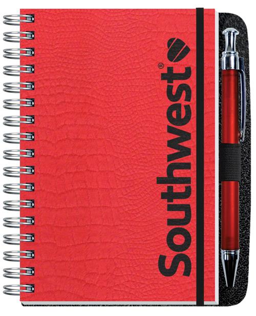 Embossed Alligator Textured Journal w/50 Sheets & Pen (4"x 6") 1