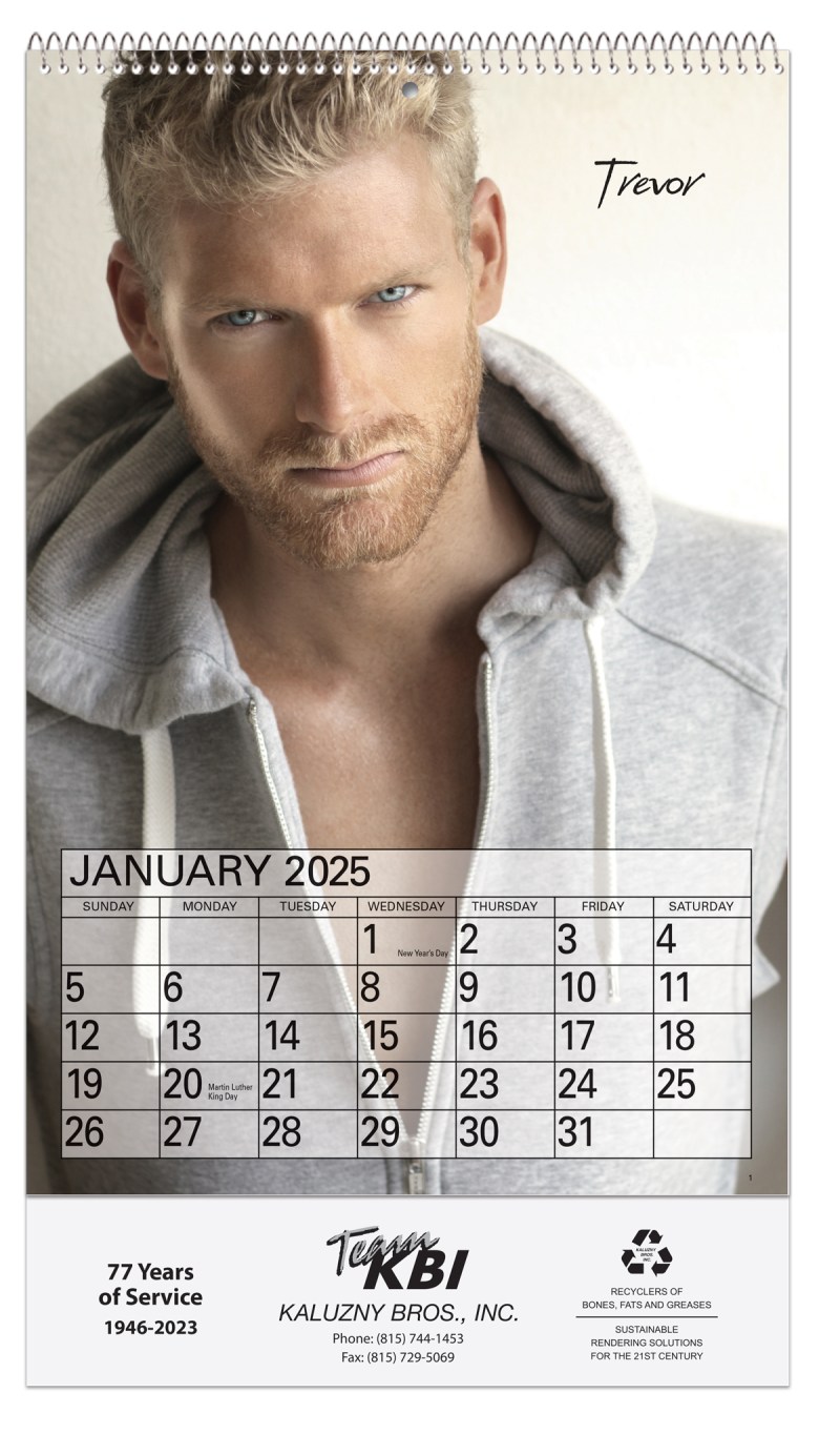 U. S. Male Pictorial Calendar 1 U. S. Male Pictorial Calendar 1
