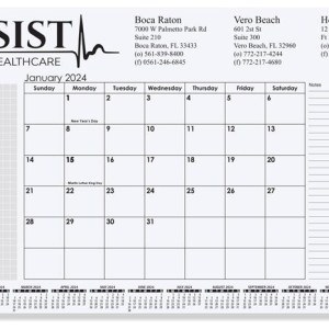 Small Calendar Desk Pads w (16 ¾"x 10 7/8") 1 Small Calendar Desk Pads w (16 ¾"x 10 7/8") 1