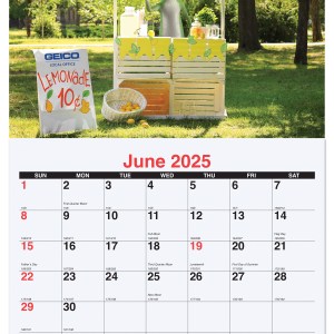 Custom 13 Photo Wall Calendar w/Stapled Bound (10 5/8"x 18 ¼") 1 Custom 13 Photo Wall Calendar w/Stapled Bound (10 5/8"x 18 ¼") 1