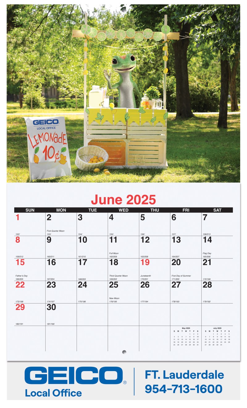 Custom 13 Photo Wall Calendar w/Stapled Bound (10 5/8"x18¼") 1 Custom 13 Photo Wall Calendar w/Stapled Bound (10 5/8"x18¼") 1