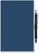 Perfect Journal w/Flexible Trekker Cover & Pen Patch (5"x 8") - Navy Blue Perfect Journal w/Flexible Trekker Cover & Pen Patch (5"x 8") - Navy Blue