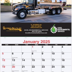 Monthly Wall Calendar w/1 Photo (17"x 24") 1 Monthly Wall Calendar w/1 Photo (17"x 24") 1