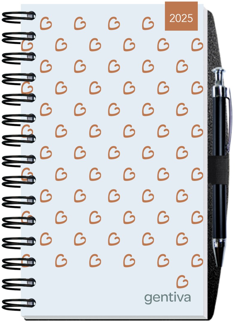 Gloss Time Manager Calendar Planner w/Pen Safe Back (5"x 8") 1 Gloss Time Manager Calendar Planner w/Pen Safe Back (5"x 8") 1