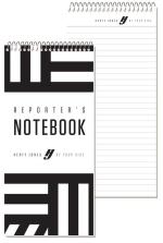 Imprinted Sheet Reporter Notebooks (4"x 8 ¼") - White Imprinted Sheet Reporter Notebooks (4"x 8 ¼") - White