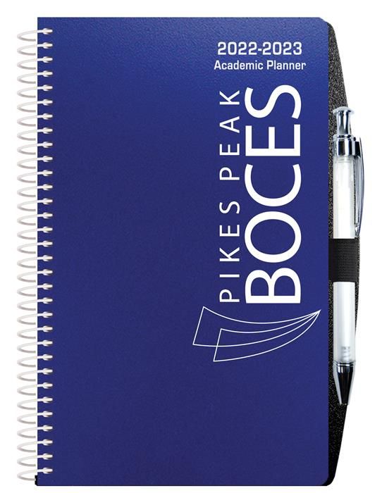 Poly Cover Academic Weekly Planner w/Pen Safe Back (5 ¼"x 8 ¼") 1