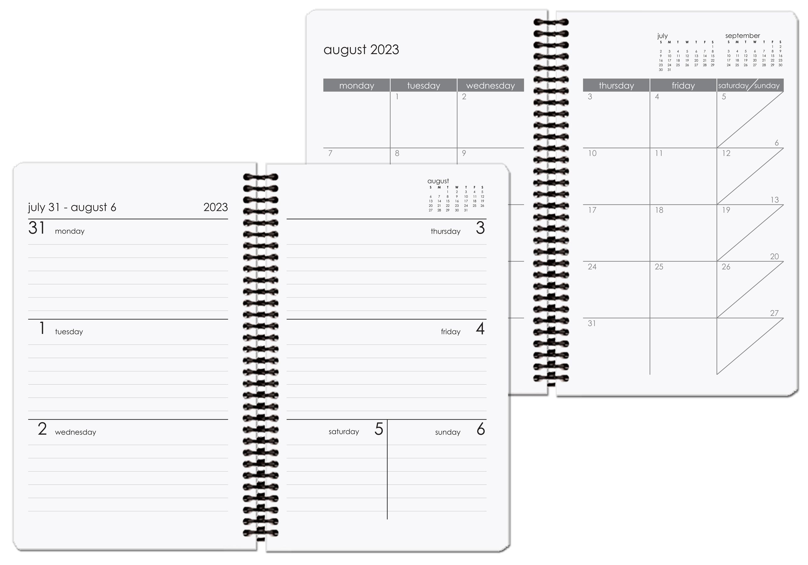 Poly Cover Academic Weekly Planner w/Pen Safe Back (5 ¼"x 8 ¼") 1