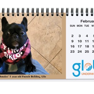 Custom Photo Tent Desk Calendar (8 ¾"x 4") 1 Custom Photo Tent Desk Calendar (8 ¾"x 4") 1