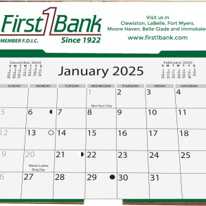 Full Color Easel Back Calendar (6 ¼"x 6 3/8") 1 Full Color Easel Back Calendar (6 ¼"x 6 3/8") 1