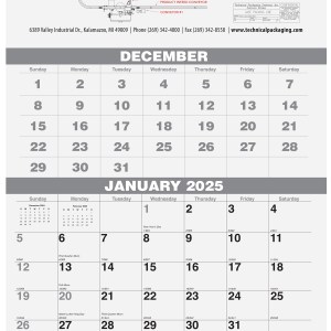 3 Months at a Glance Wall Calendar w/2 Color Imprint (12 ¼"x 25") 1 3 Months at a Glance Wall Calendar w/2 Color Imprint (12 ¼"x 25") 1